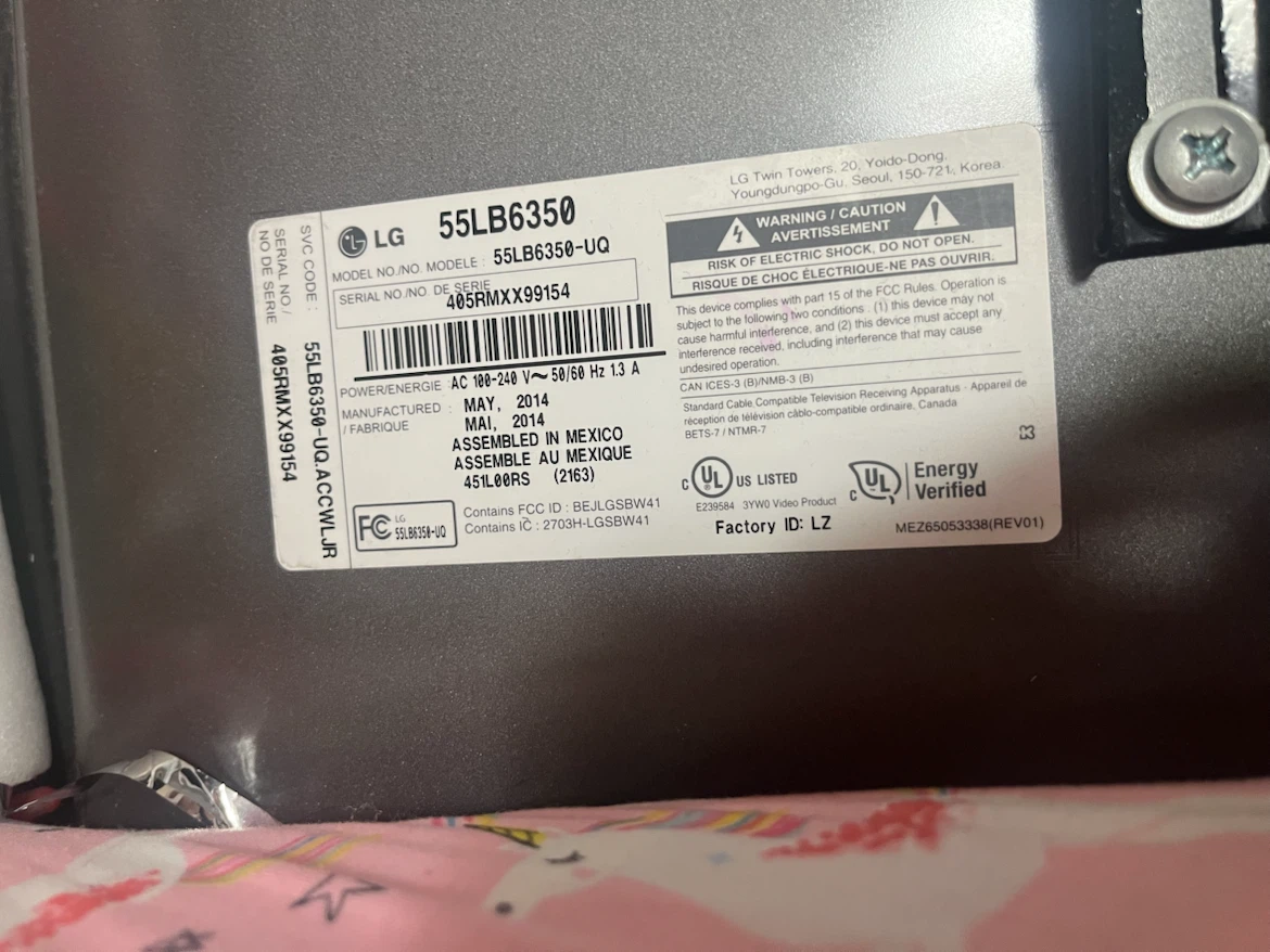 LG 55-inch LED TV 55LB6350 - photo 3