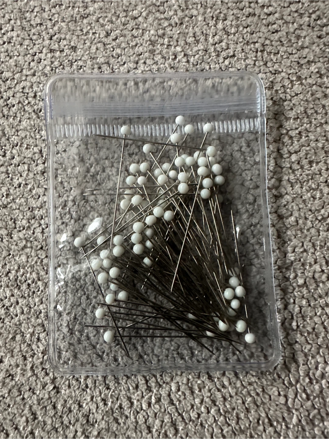 Sewing Pins - White