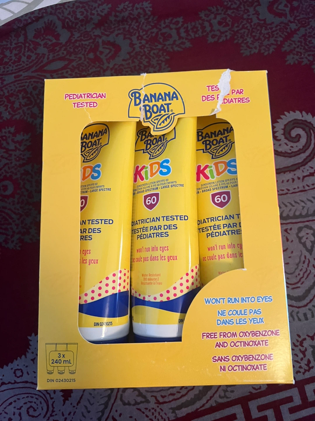 Banana Boat Kids Sunscreen Lotion SPF 60 (3 pack)