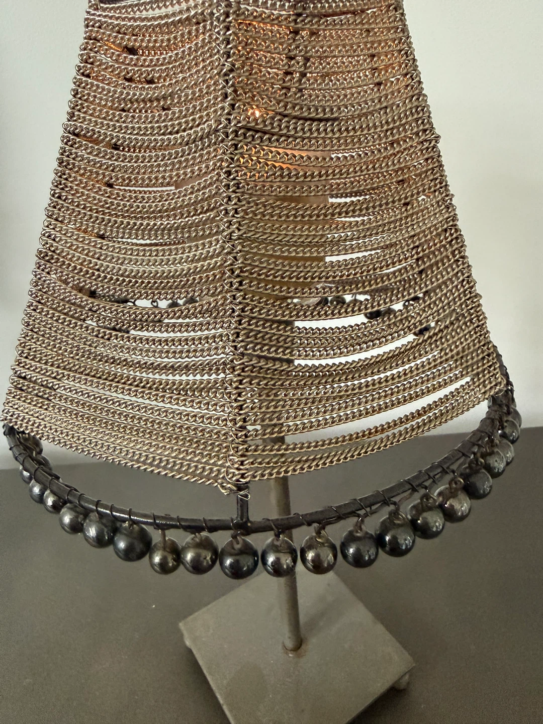 Chain and Bead Accent Lamp - photo 3