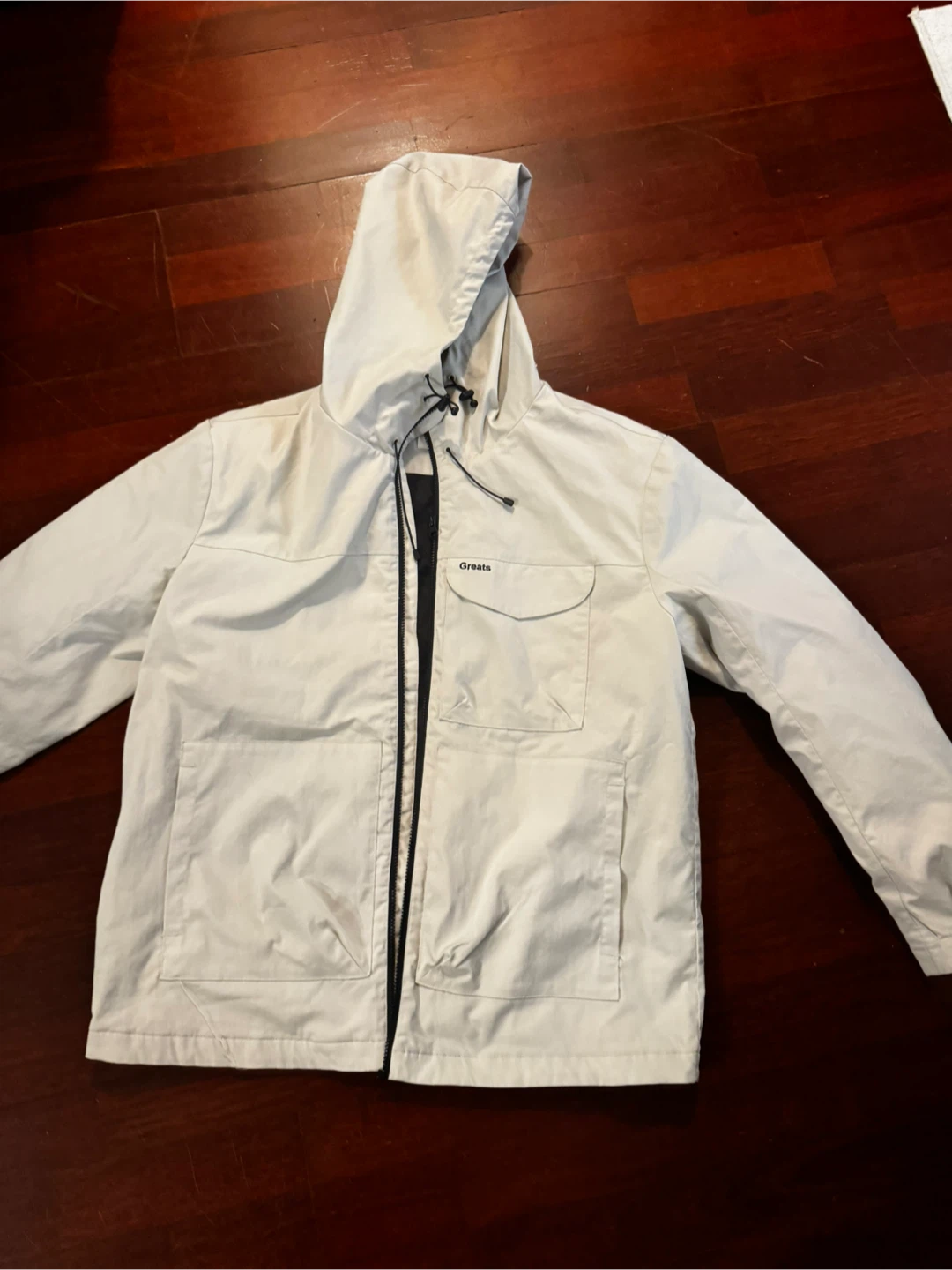Greats Hooded Jacket - Cream