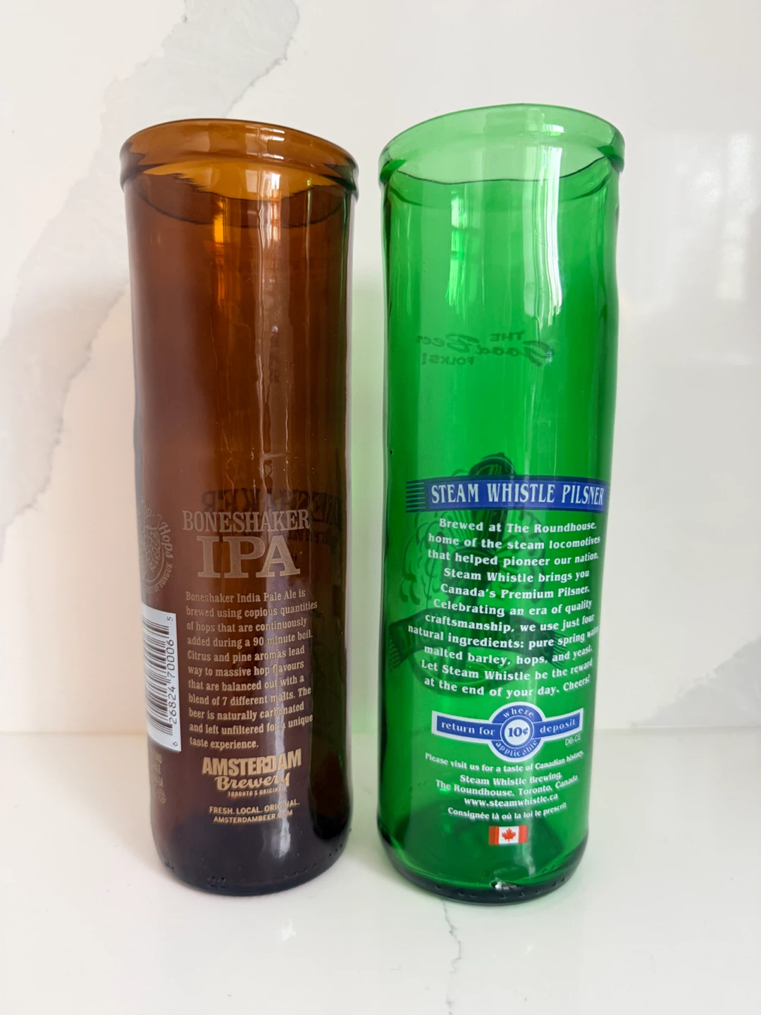 Amsterdam Boneshaker IPA & Steam Whistle Pilsner Beer Glasses - photo 2