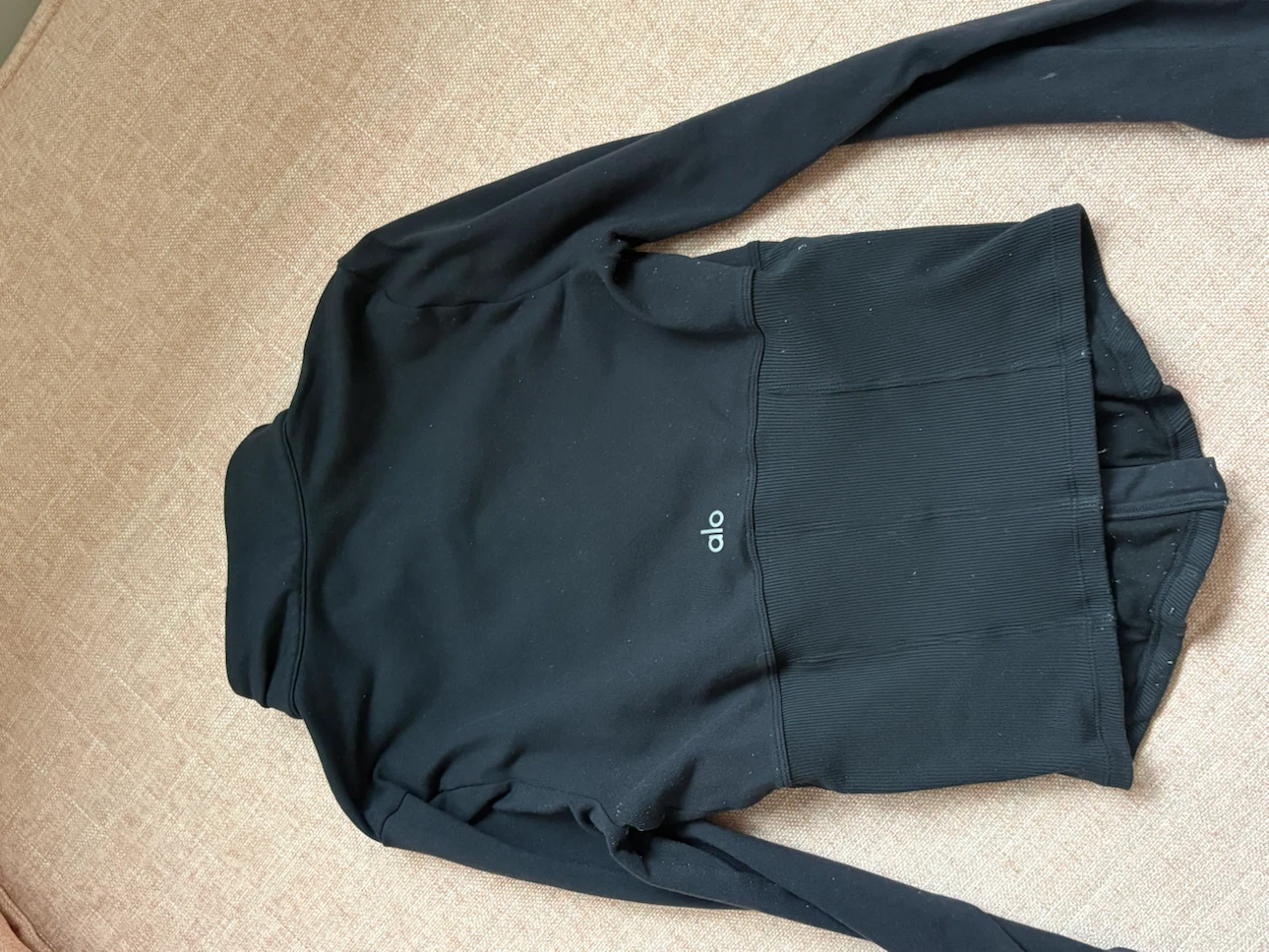 Alo Yoga Black Zip-Up Jacket