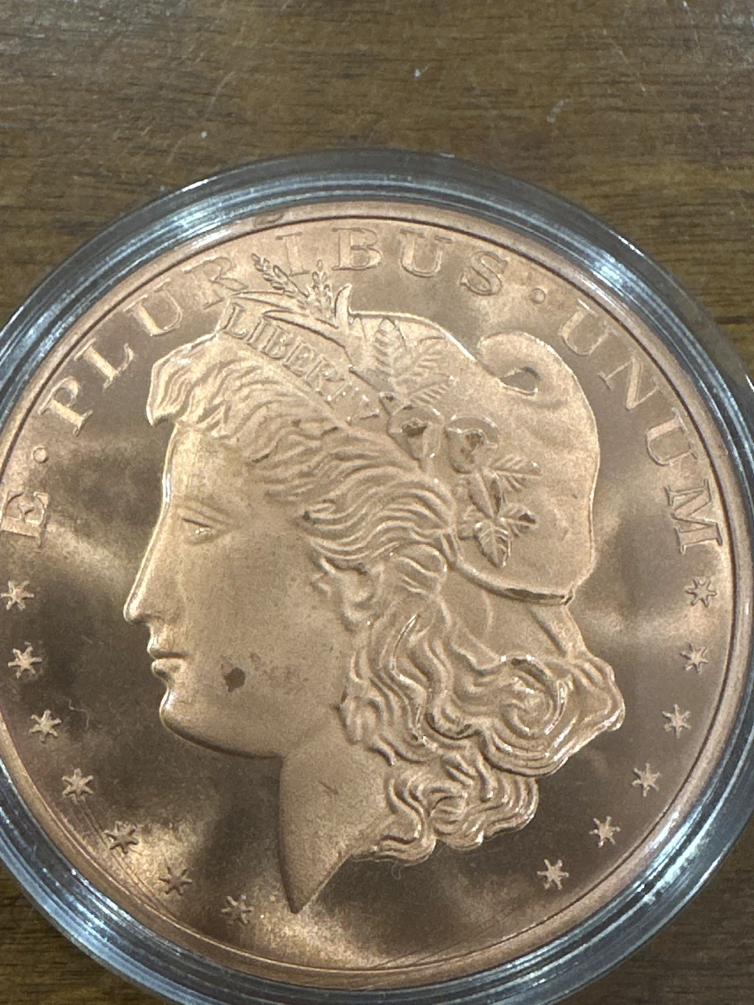 1 oz .999 Copper Round - Morgan Dollar Design - photo 2