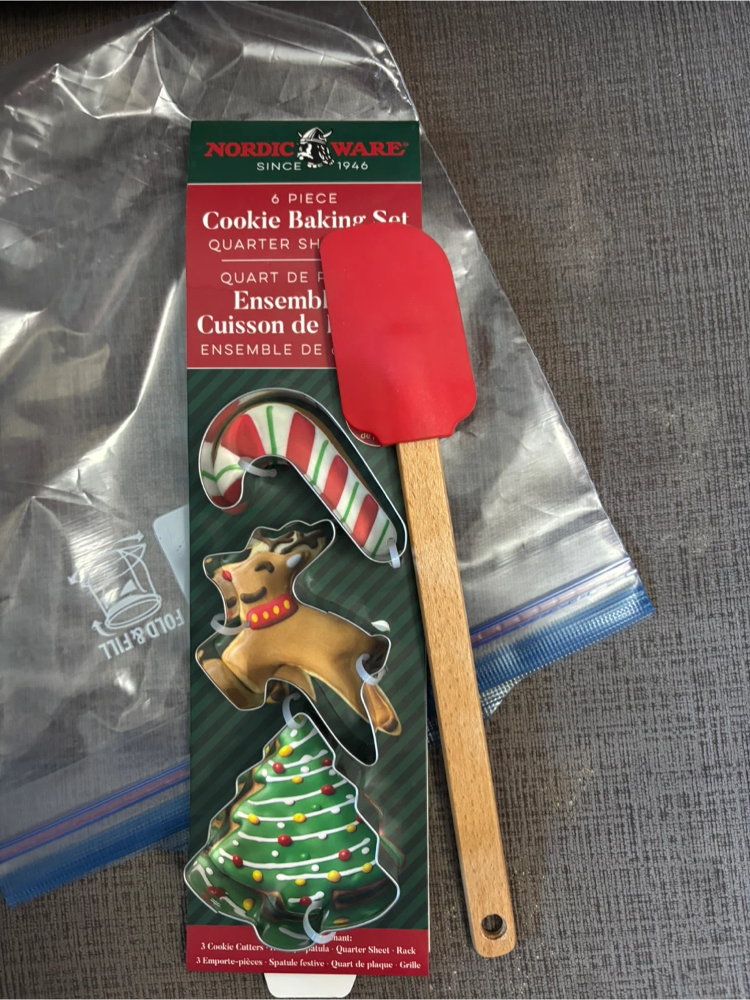 Nordic Ware cookie cutters and spatula