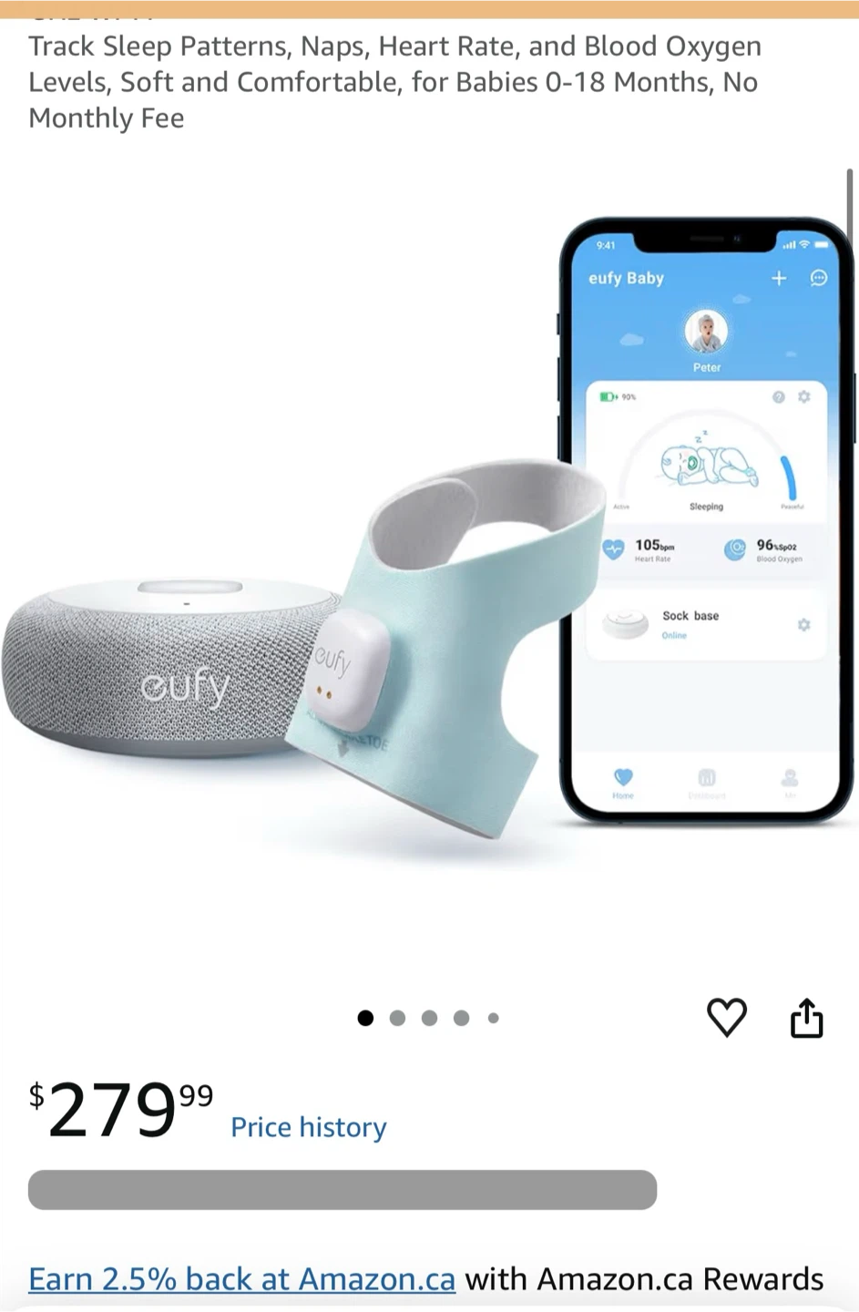Eufy dream sock with base