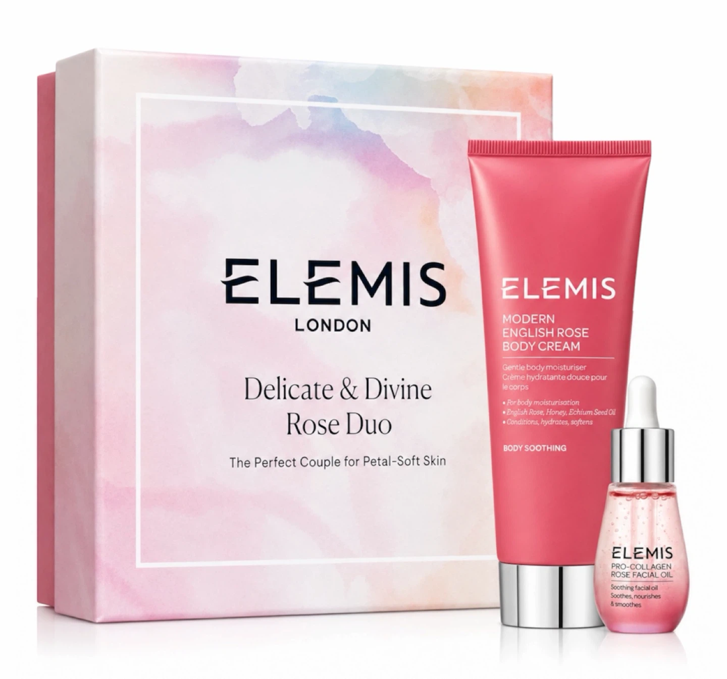 ELEMIS DELICATE AND DIVINE ROSE DUO - BNIB