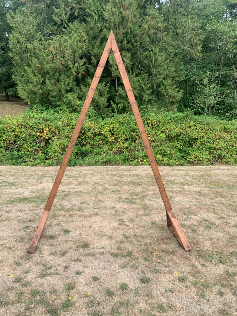 Triangle Wooden Wedding Arch