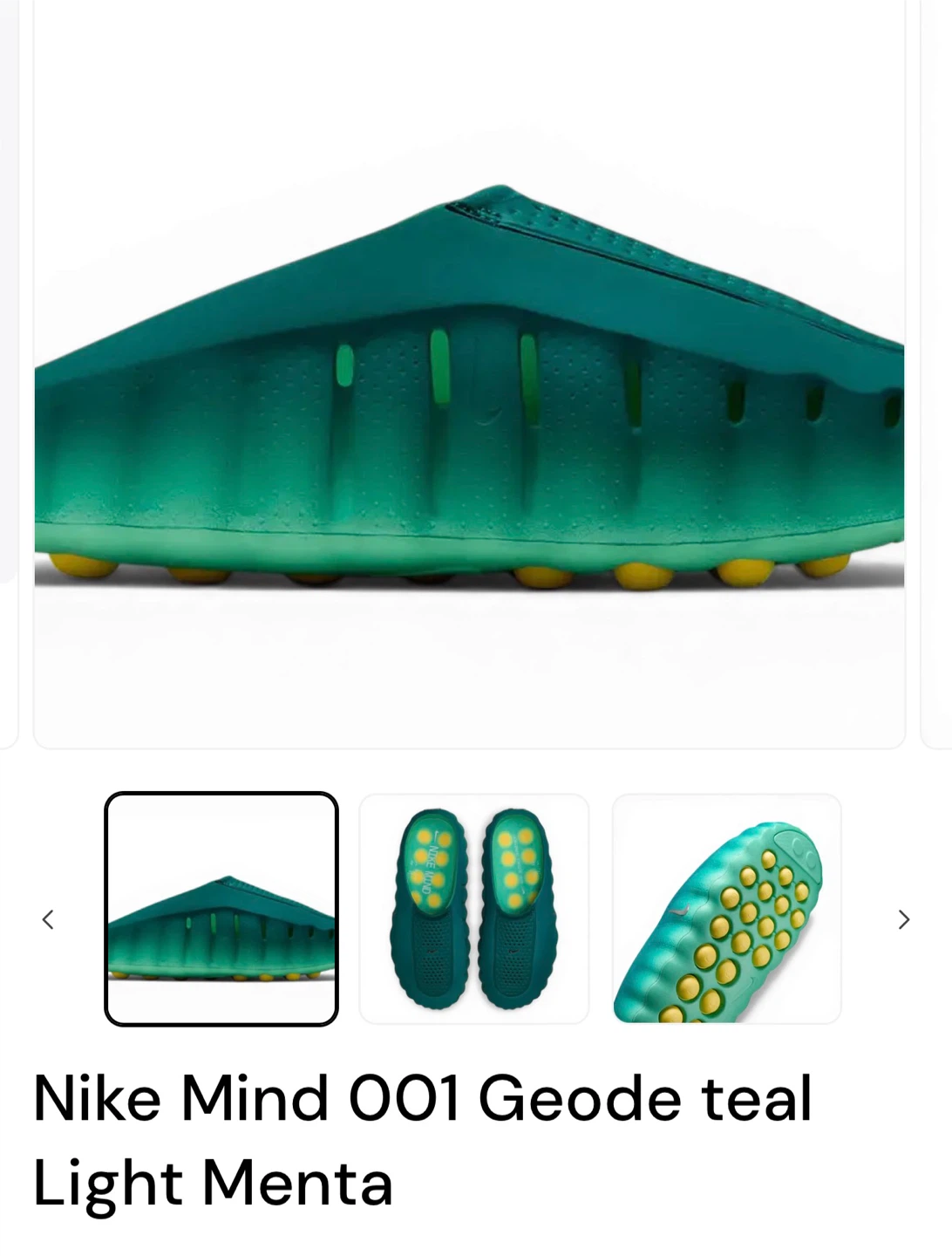 Nike Mind 001 Geode Teal Mules