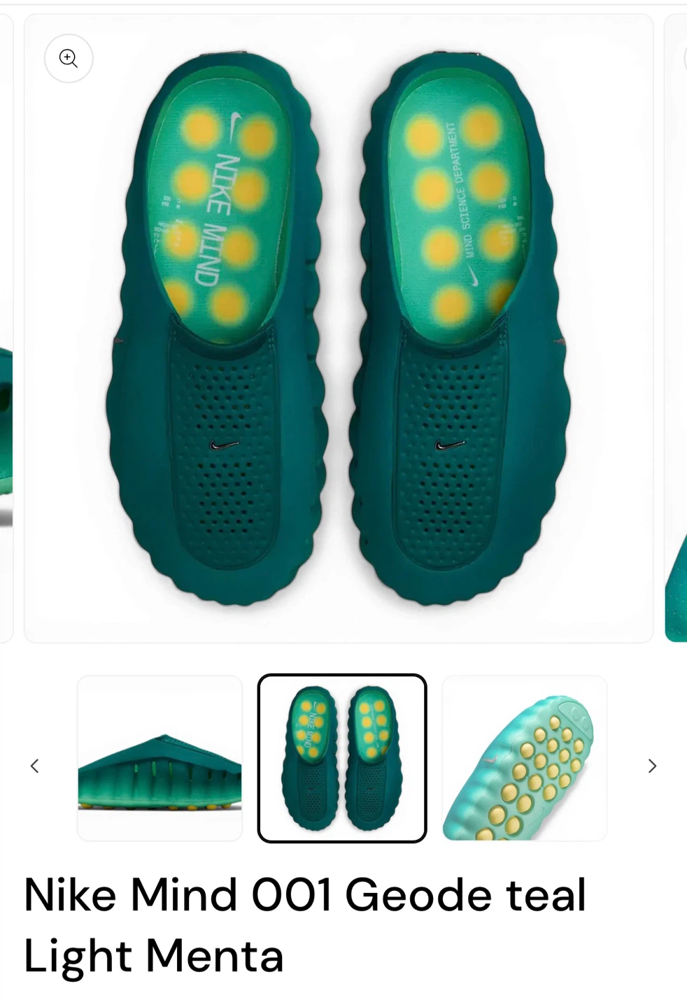 Nike Mind 001 Geode Teal Mules - photo 2