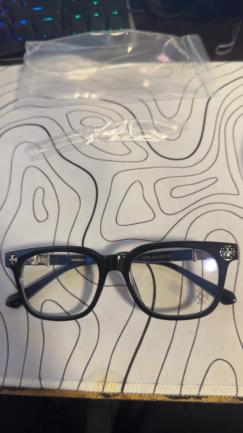 Chrome heart glasses