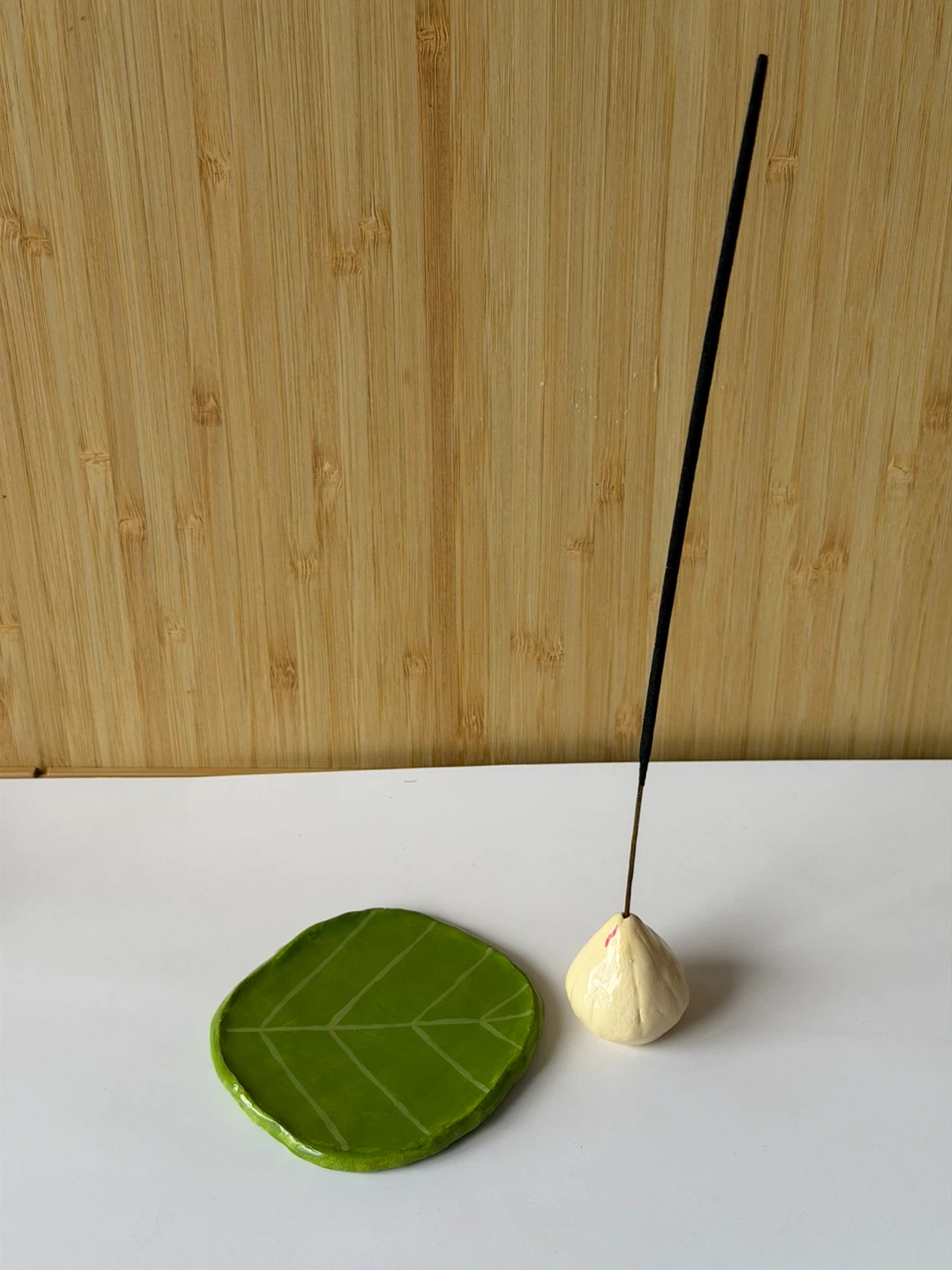 Handmade Modak and Banana Leaf Incense Holder - photo 3