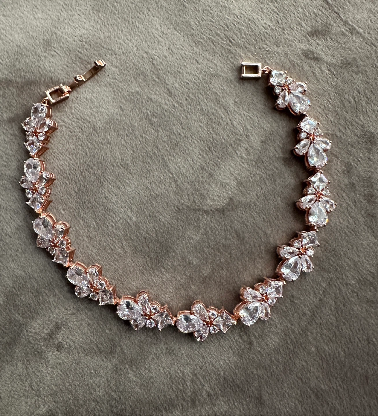 Rose Gold Cubic Zirconia Bracelet