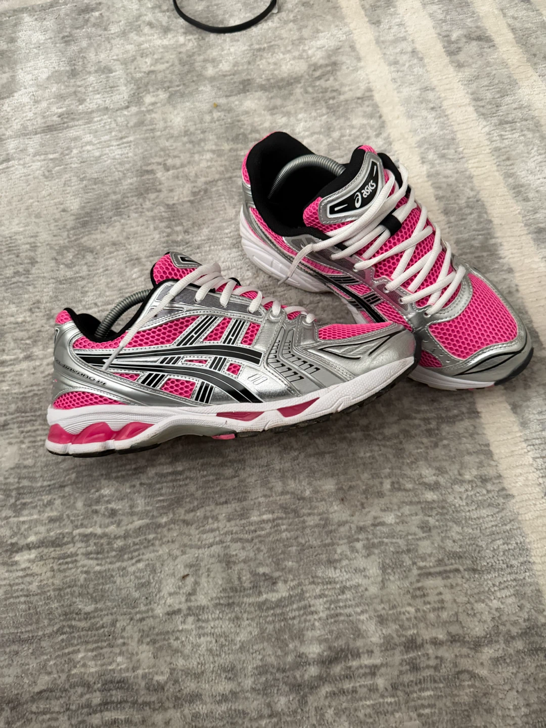 ASICS Men’s Pink Silver Running Shoes - photo 2