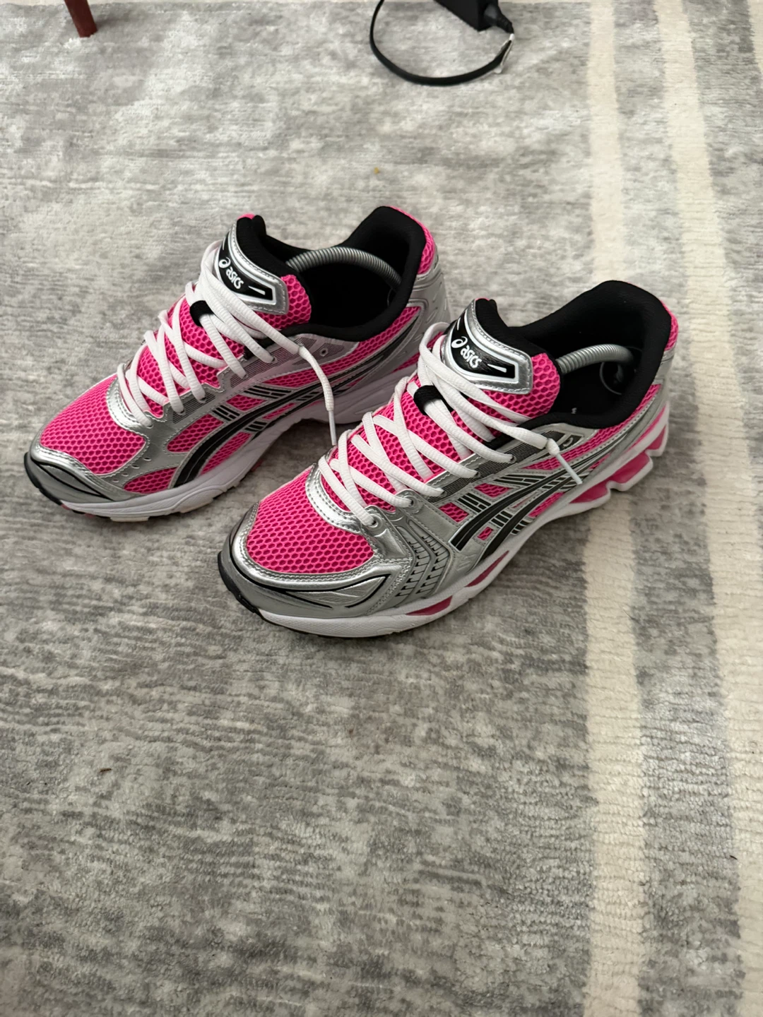 ASICS Men’s Pink Silver Running Shoes - photo 3