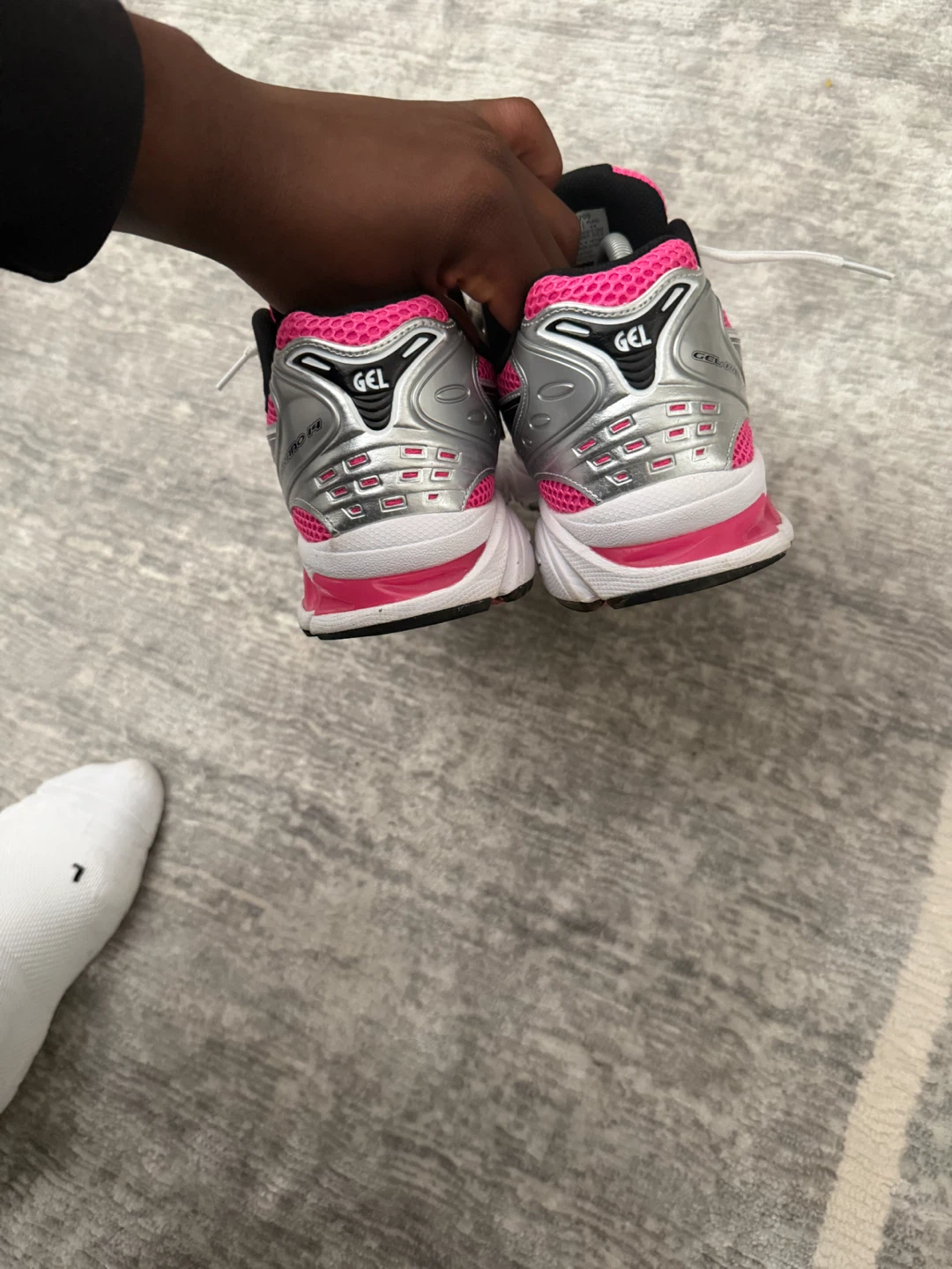 ASICS Men’s Pink Silver Running Shoes - photo 5