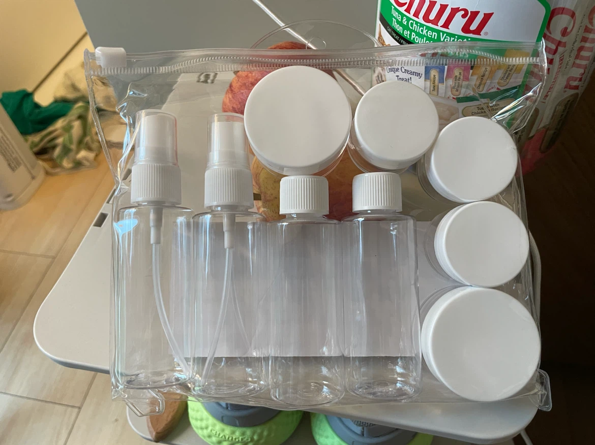 Travel Size Refillable Bottles and Jars Set - photo 2