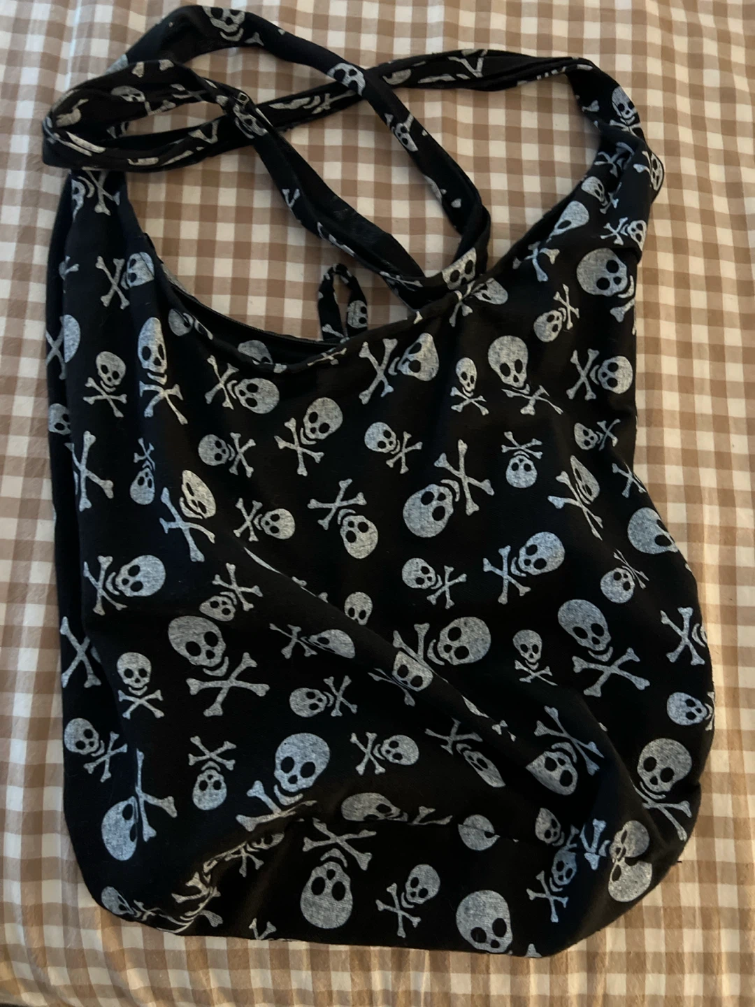 Skull & Crossbones Hobo Bag