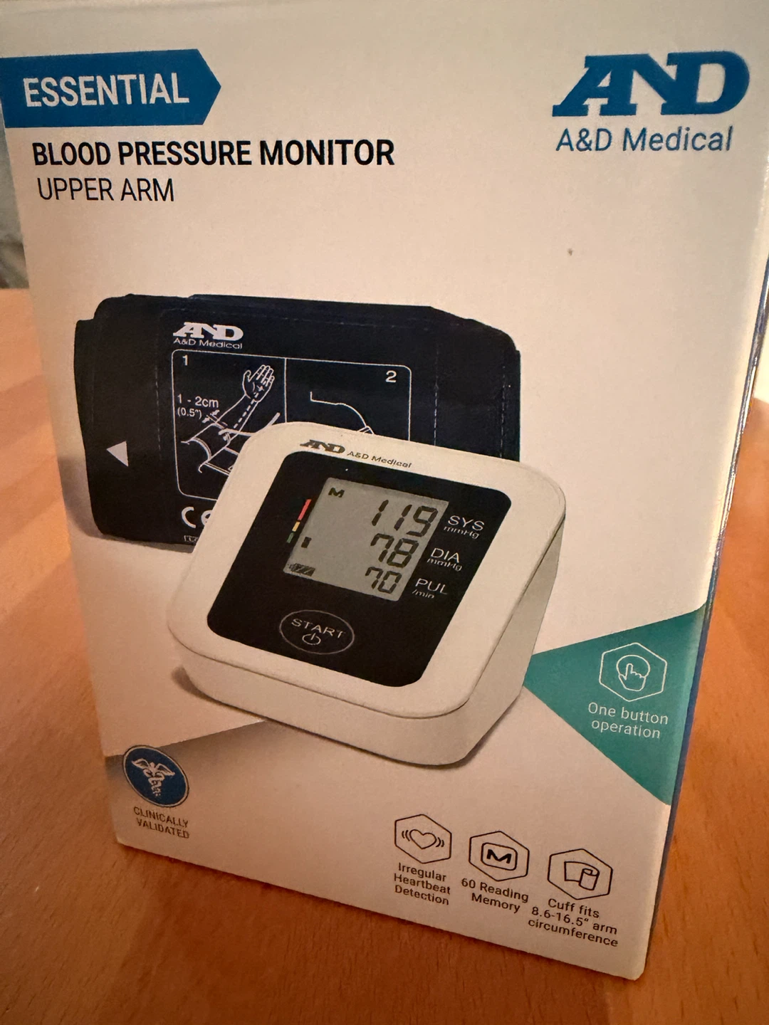 A&D Medical Essential Upper Arm Blood Pressure Monitor