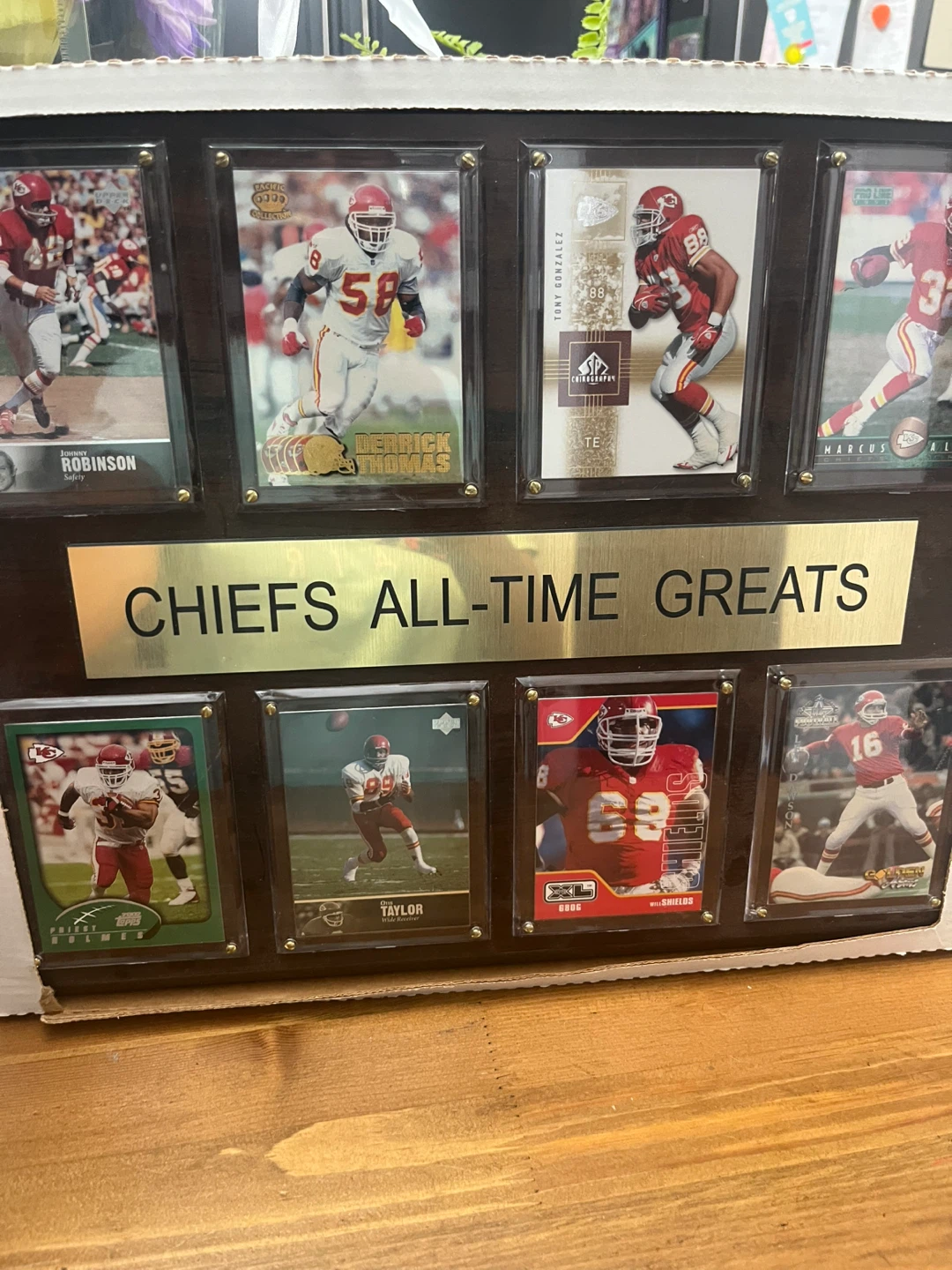 Kansas City Chiefs All-Time Greats trading card display - photo 2