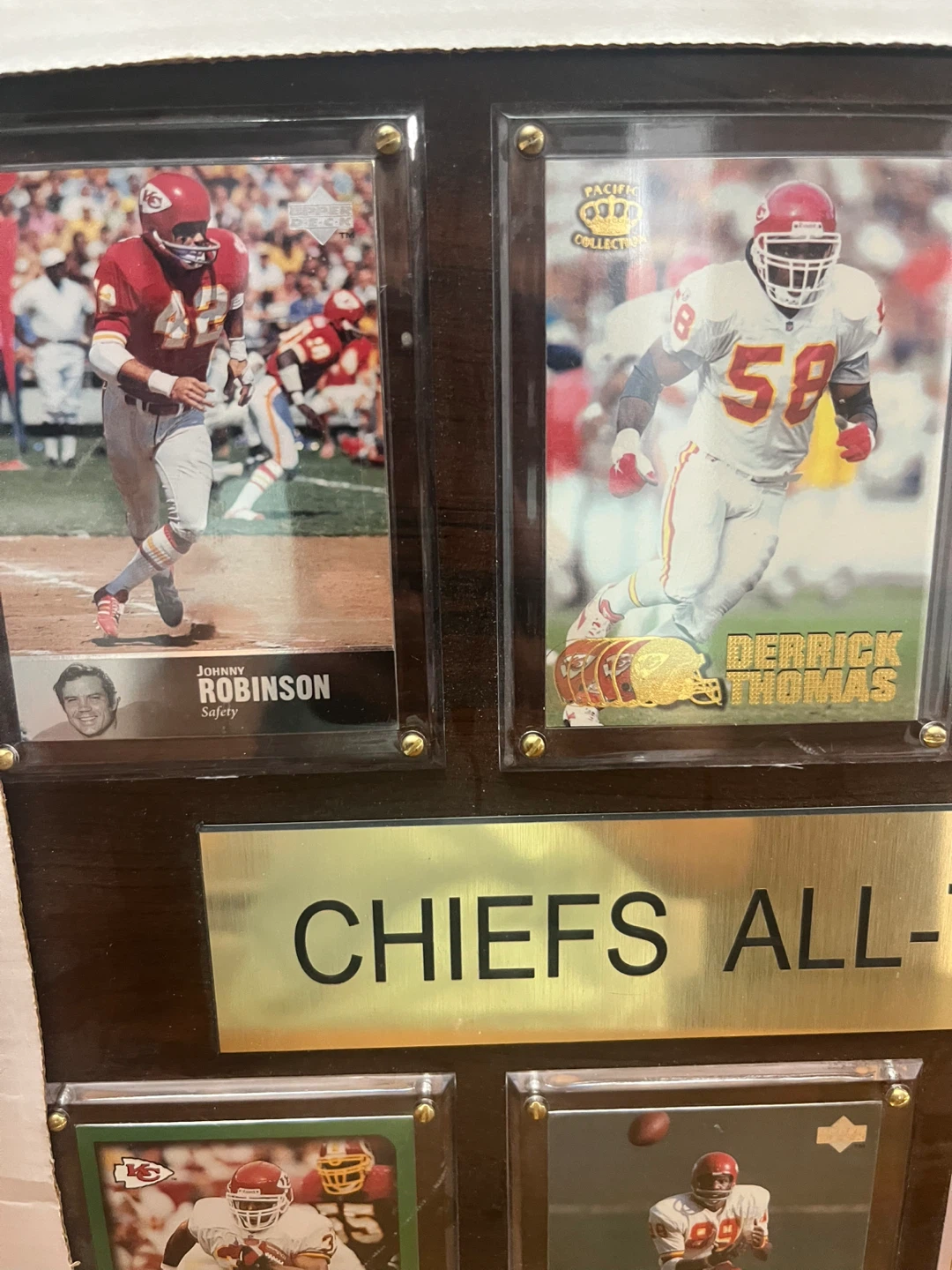 Kansas City Chiefs All-Time Greats trading card display - photo 3
