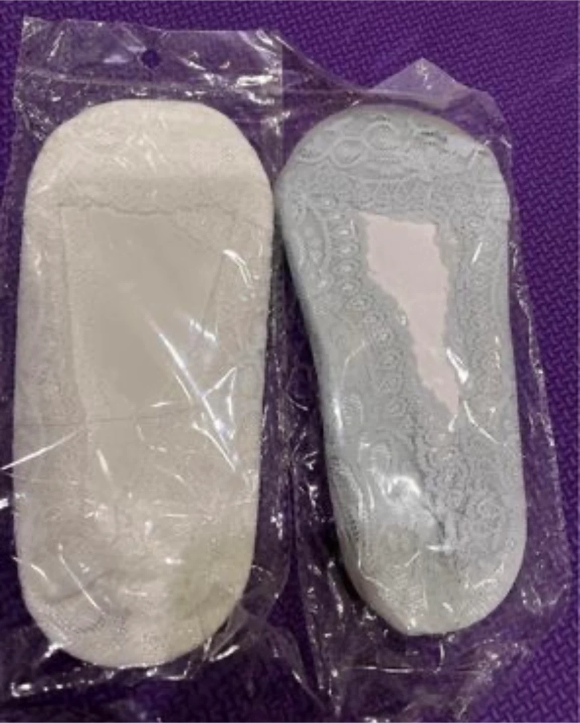 Lace no-show socks (2 pairs)