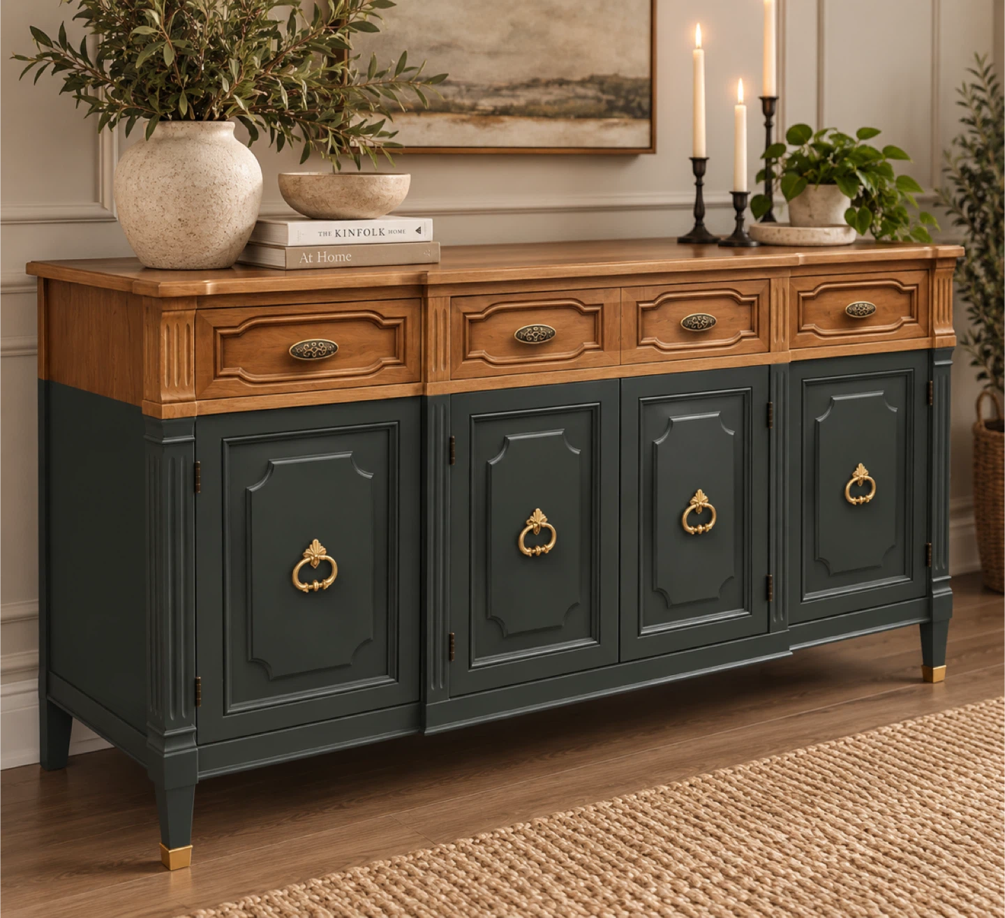 ✨ Vintage Refinished Credenza / Sideboard - photo 2