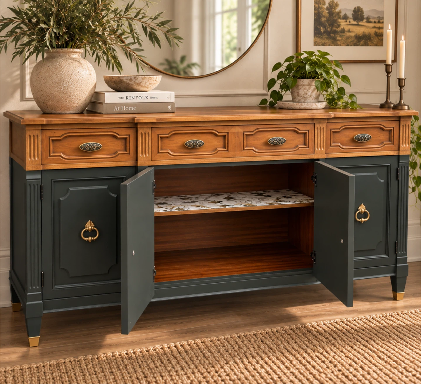 ✨ Vintage Refinished Credenza / Sideboard - photo 5