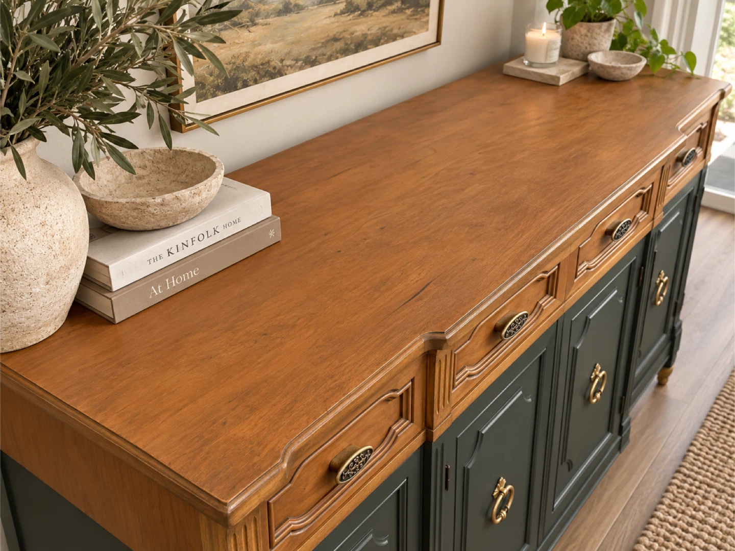✨ Vintage Refinished Credenza / Sideboard - photo 3