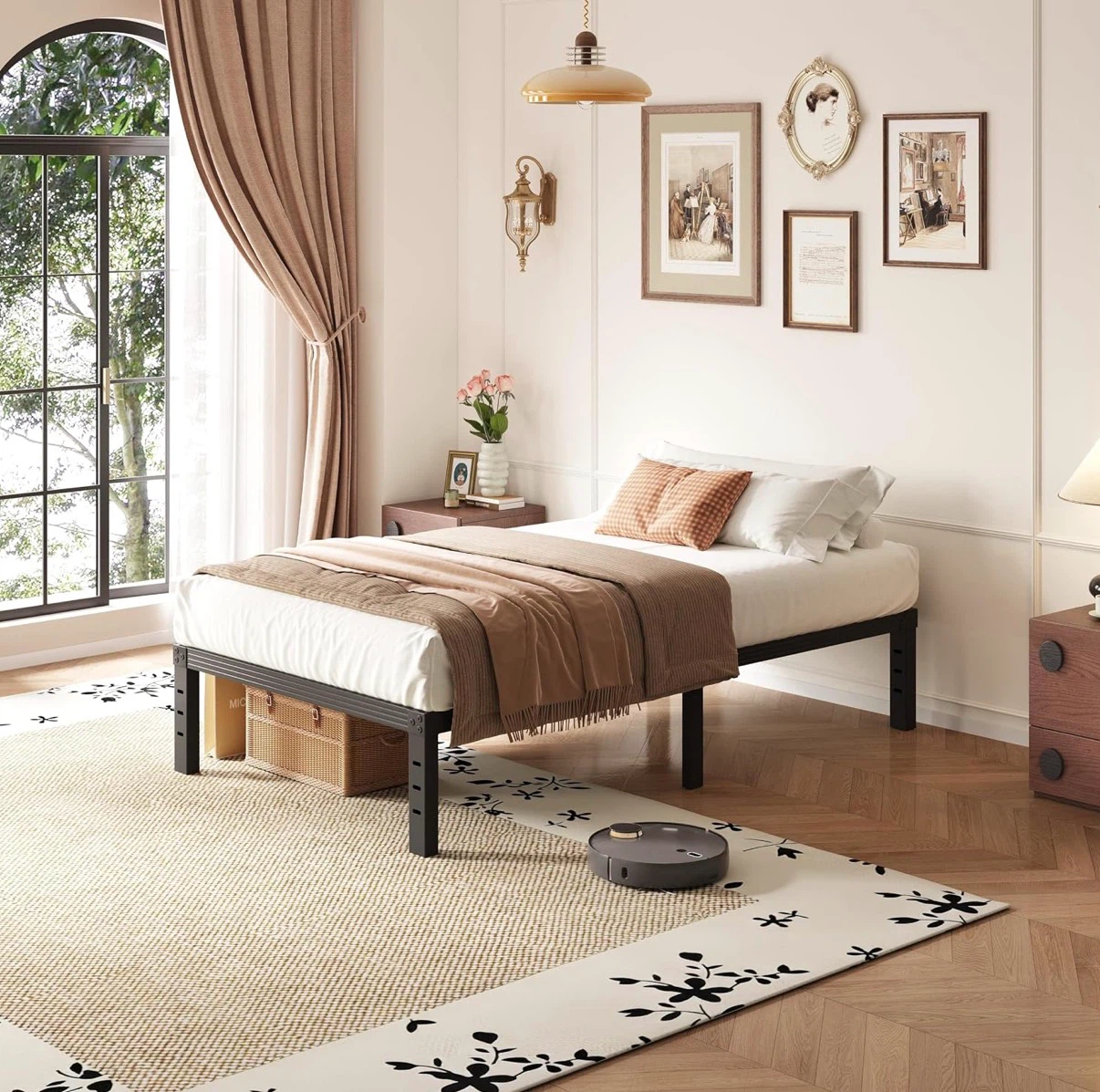Twin Size Heavy Duty Steel Bed Frame