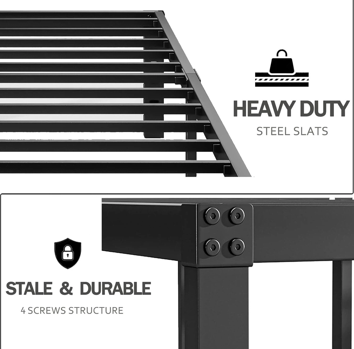 Twin Size Heavy Duty Steel Bed Frame - photo 3