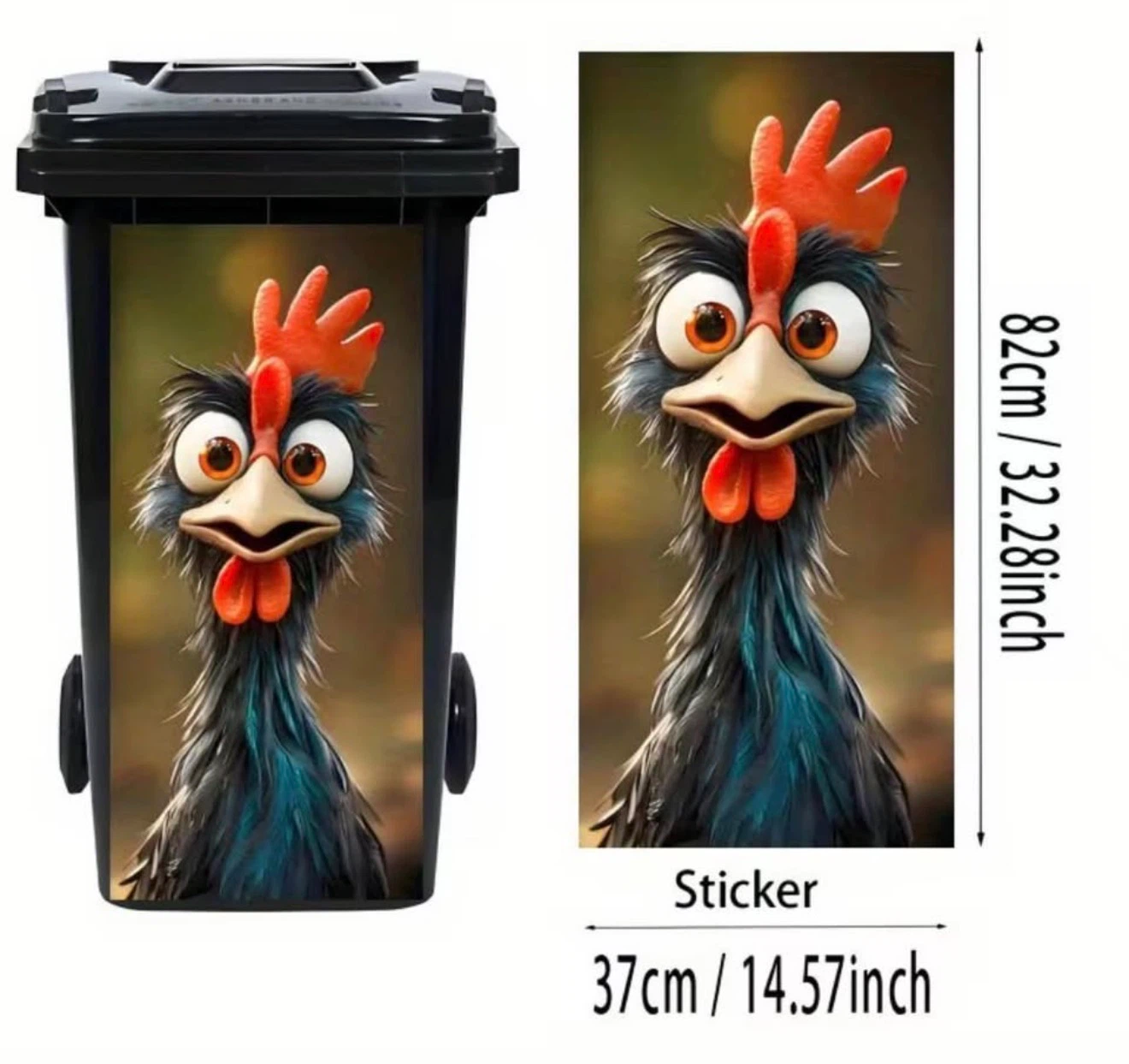 Trash Can Stickers - Various Designs