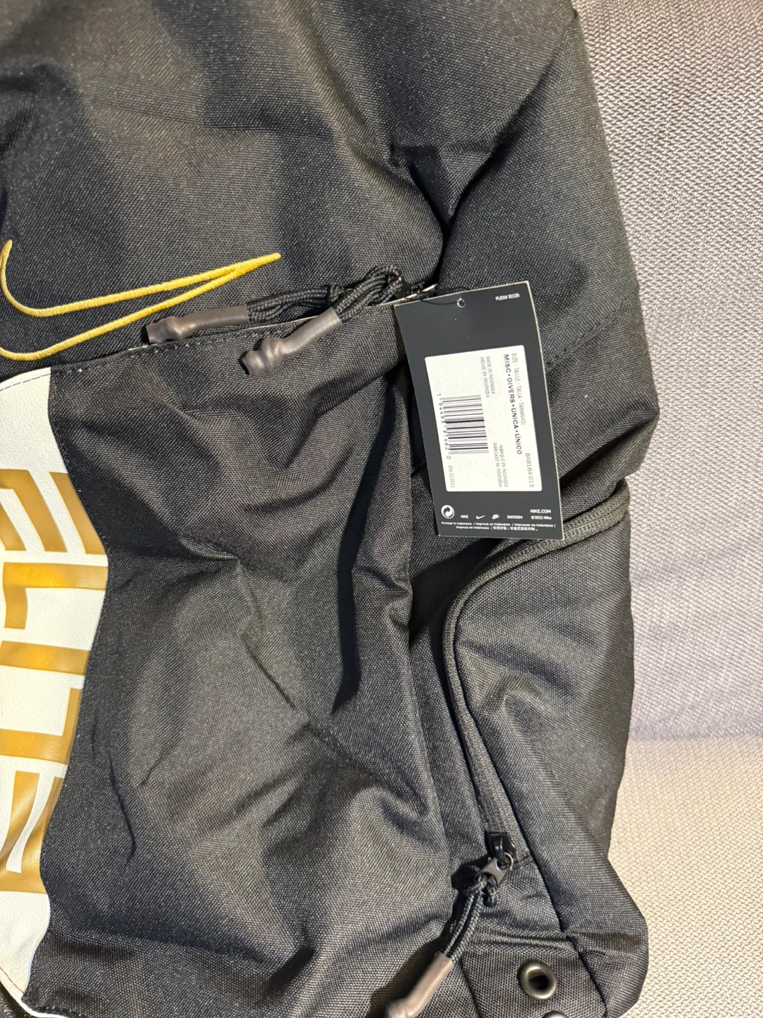Nike Elite Backpack Black Gold - photo 3