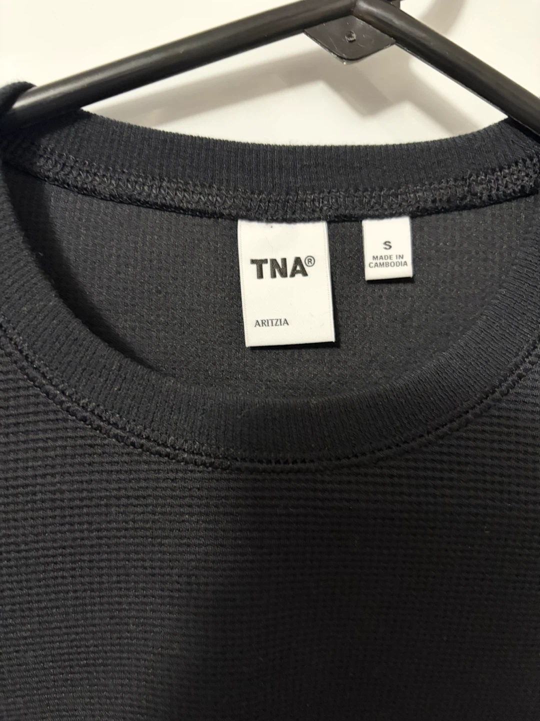 TNA Aritzia Black Long Sleeve Top - photo 2