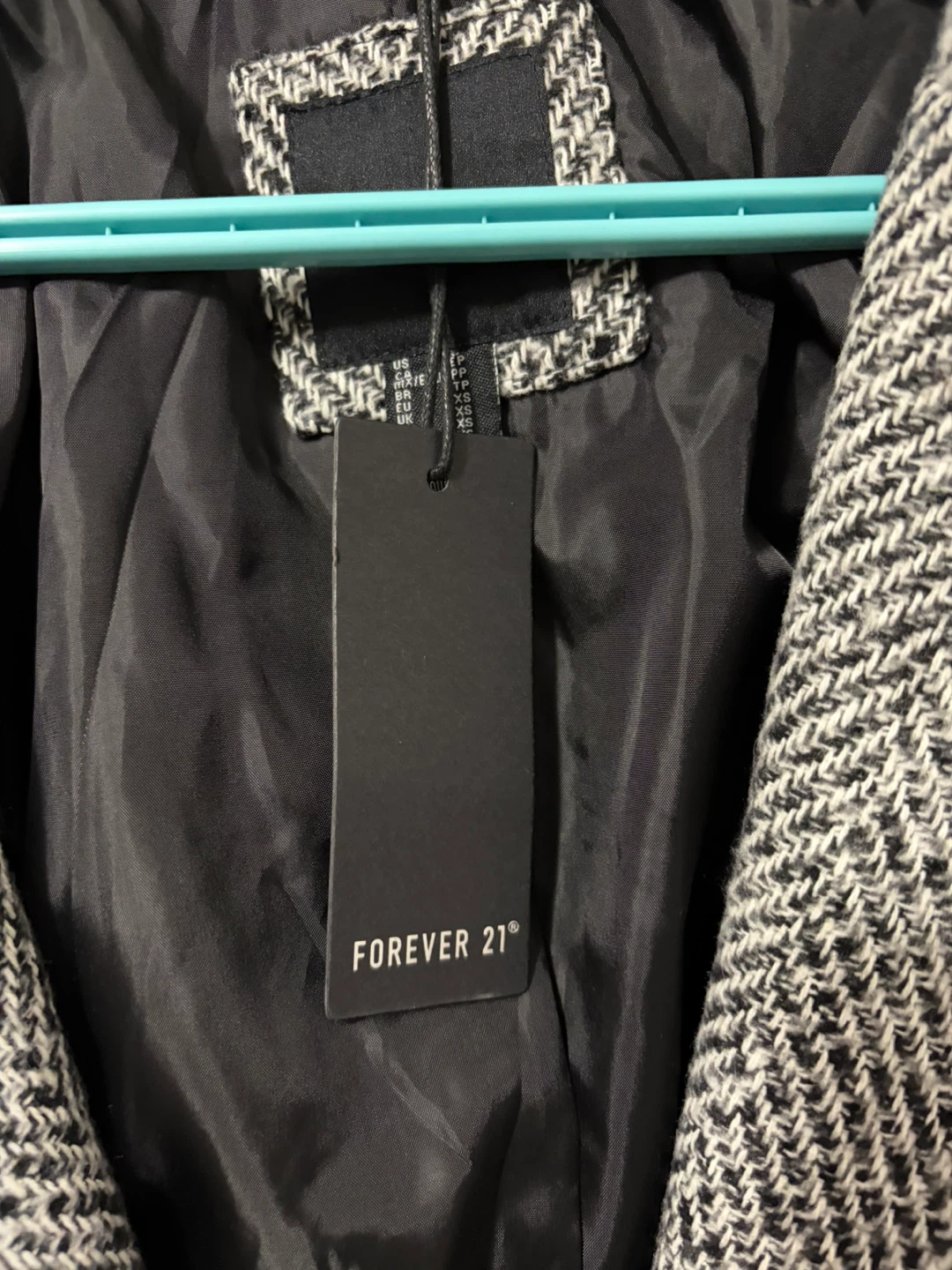BRAND NEW Forever 21 Herringbone Coat - Extra Small - photo 3