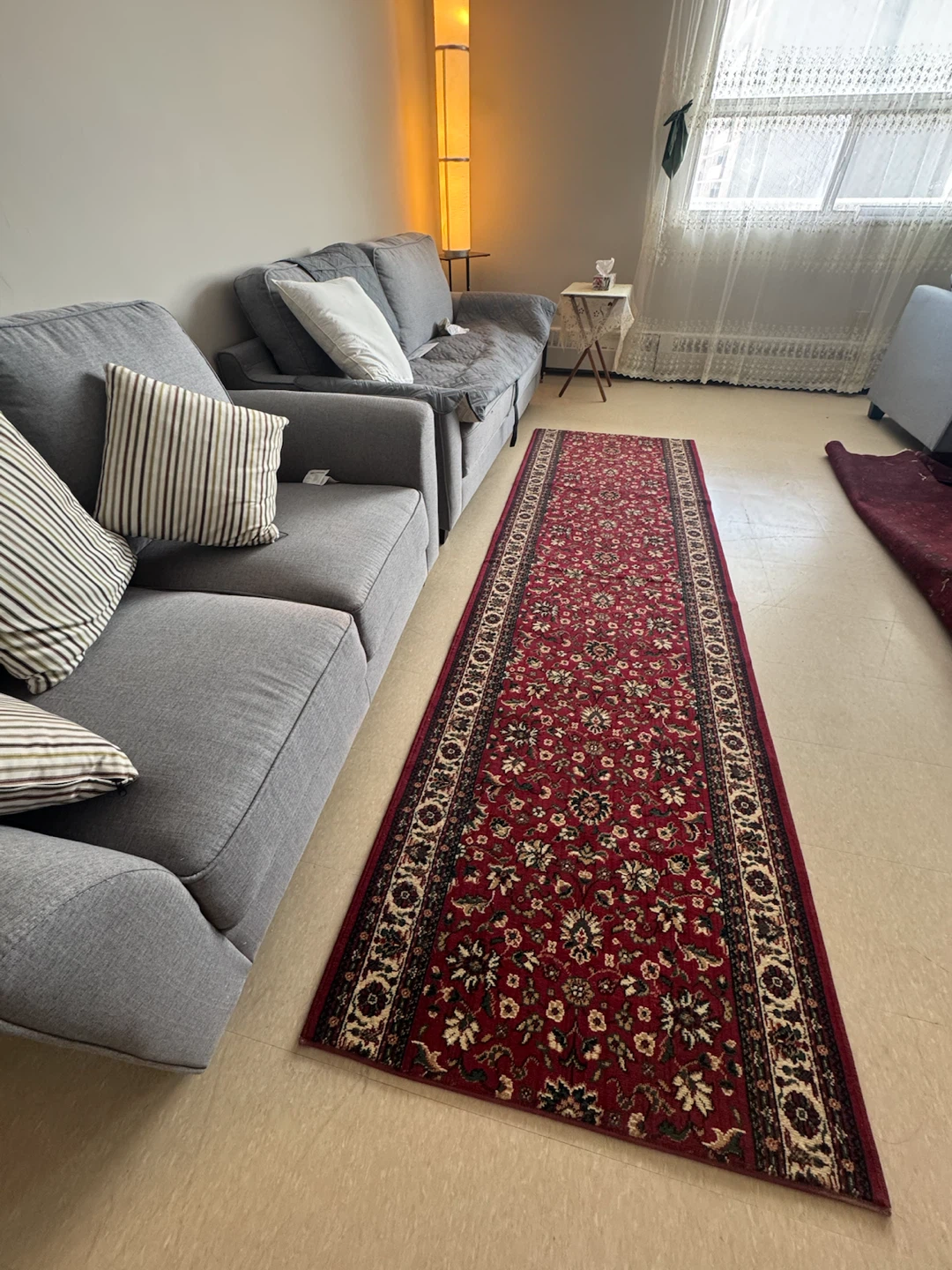 Red Traditional Pattern Runner Rug