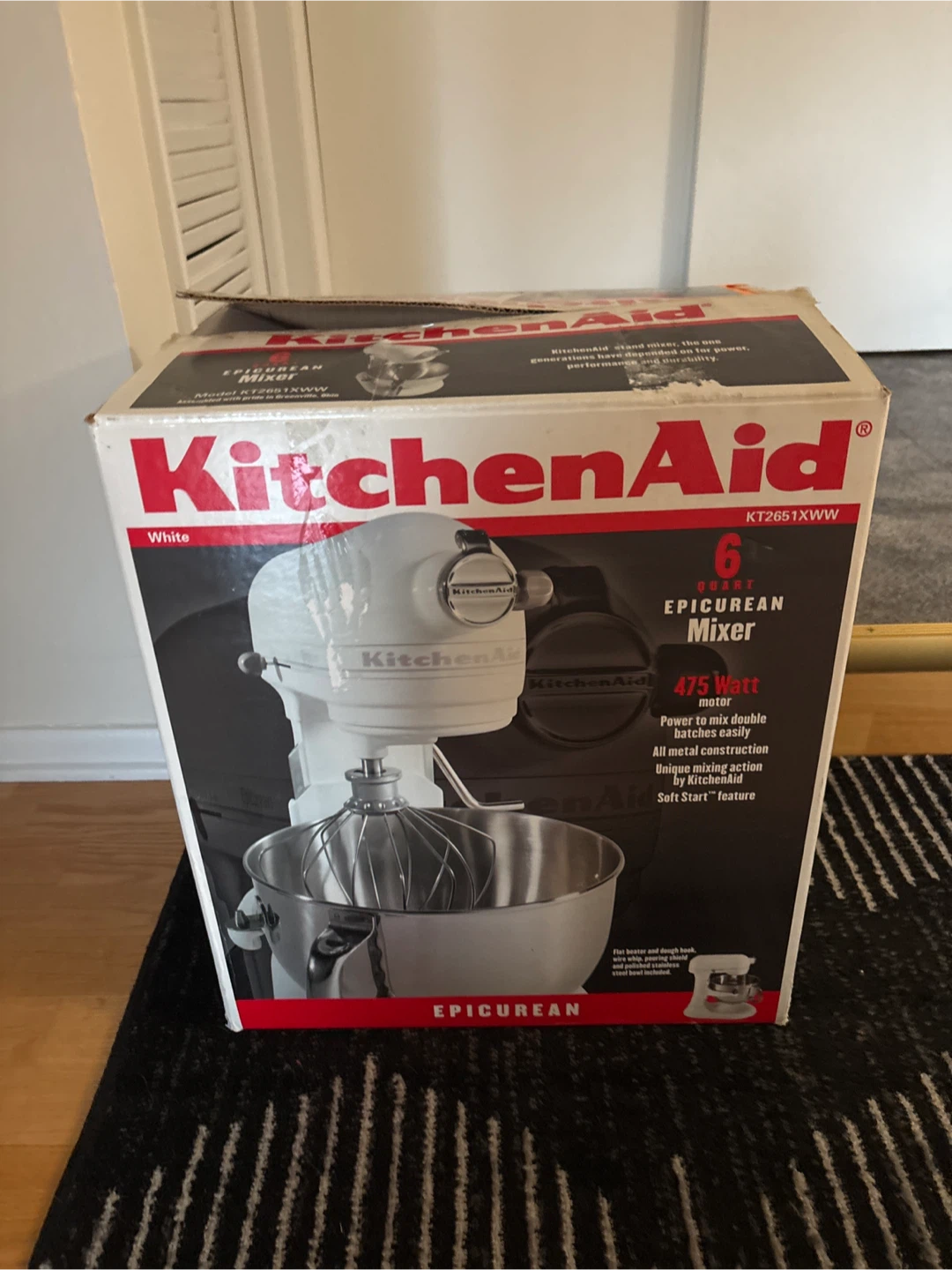 KitchenAid 6-Quart Epicurean Stand Mixer White