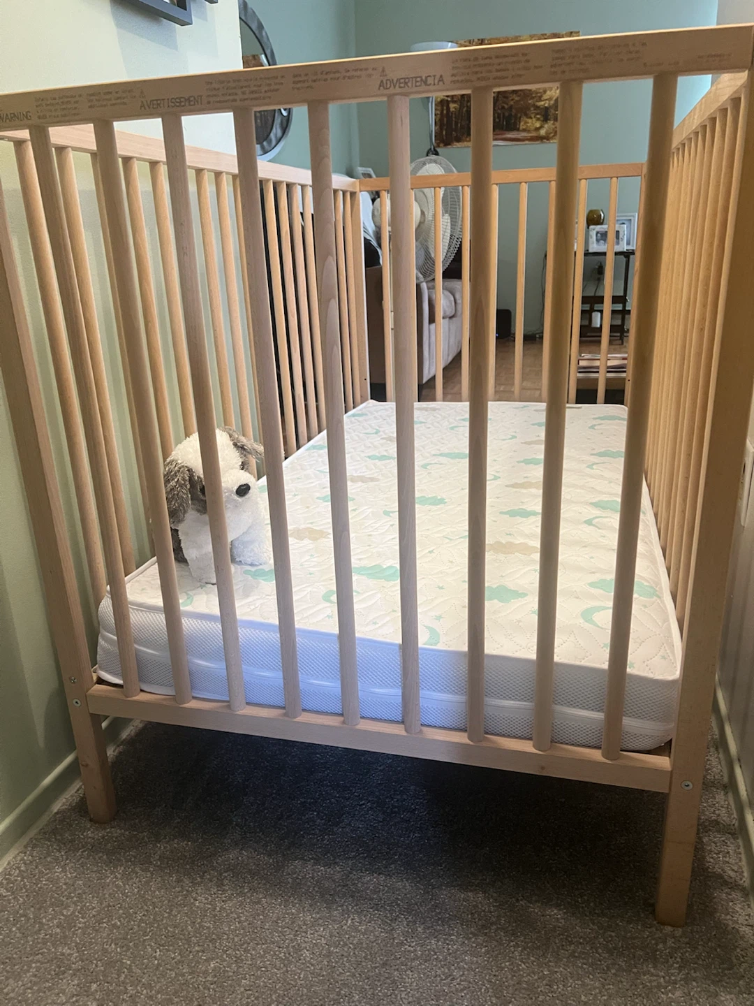 IKEA Sniglar Baby Crib with Mattress