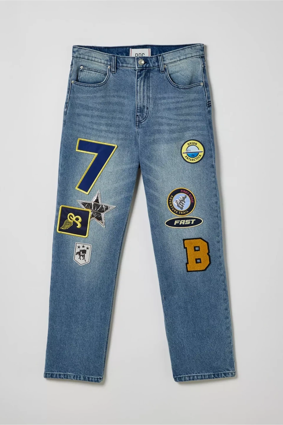 NWT BDG Urban Outfitters Multi Patch Baggy Skate Jean