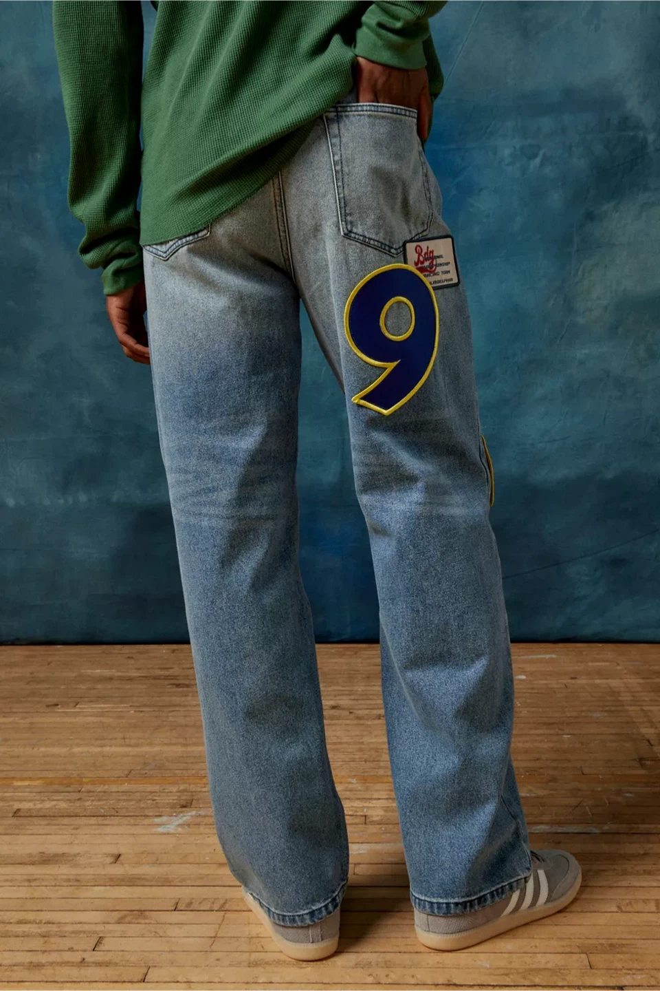 NWT BDG Urban Outfitters Multi Patch Baggy Skate Jean - photo 3