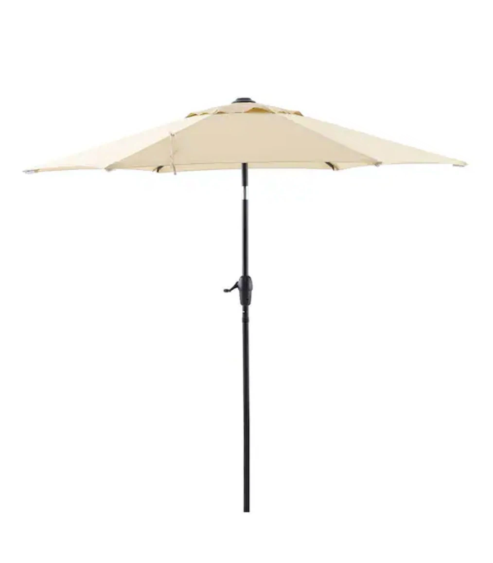 Tan Patio Umbrella with Smooth Handle Crank - photo 2