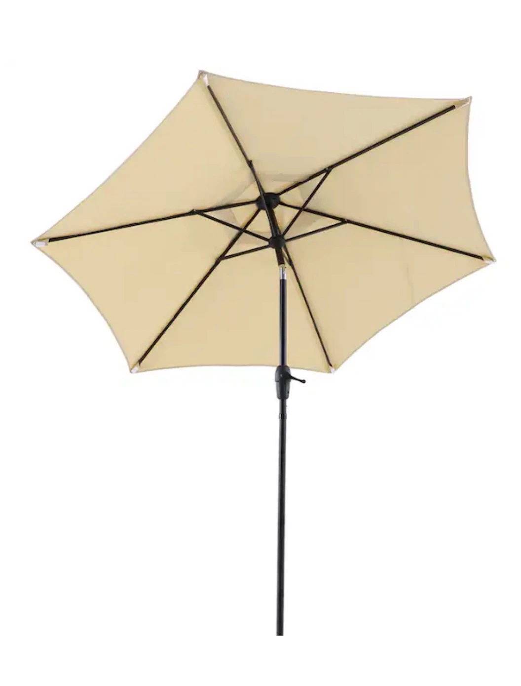 Tan Patio Umbrella with Smooth Handle Crank - photo 3