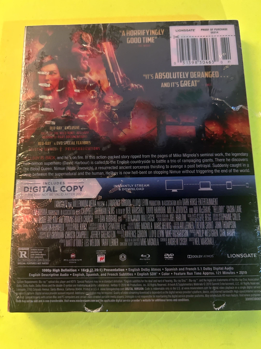 Hellboy Blu Ray DVD Steel - photo 2