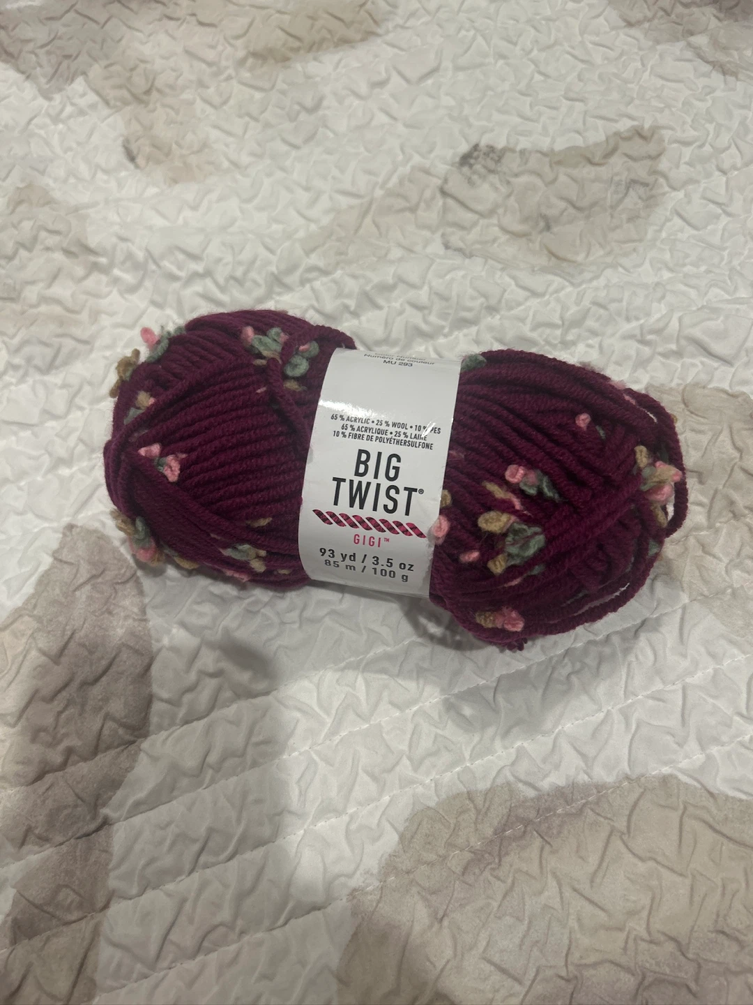 Big Twist Gigi Yarn - Deep Plum