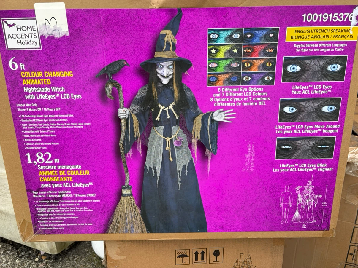 Home Accents Holiday 6ft Animated Nightshade Witch