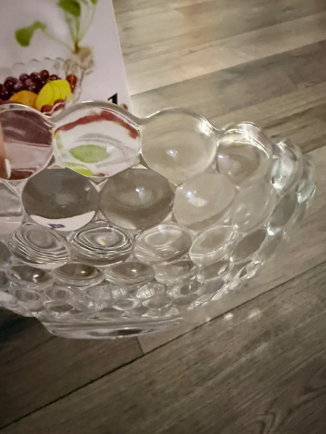 Yujing Clear Glass Fruit Bowl - photo 3