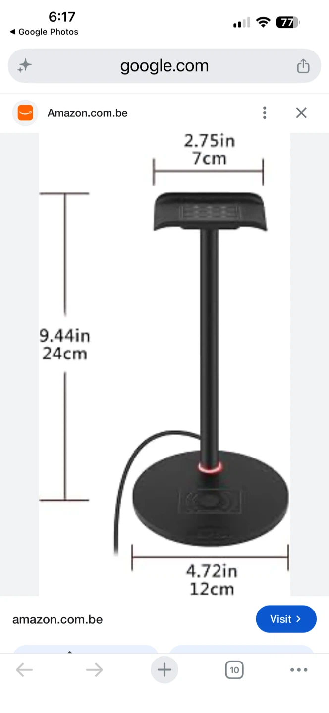 New Bee Headphone Stand with Wireless Charger - photo 4