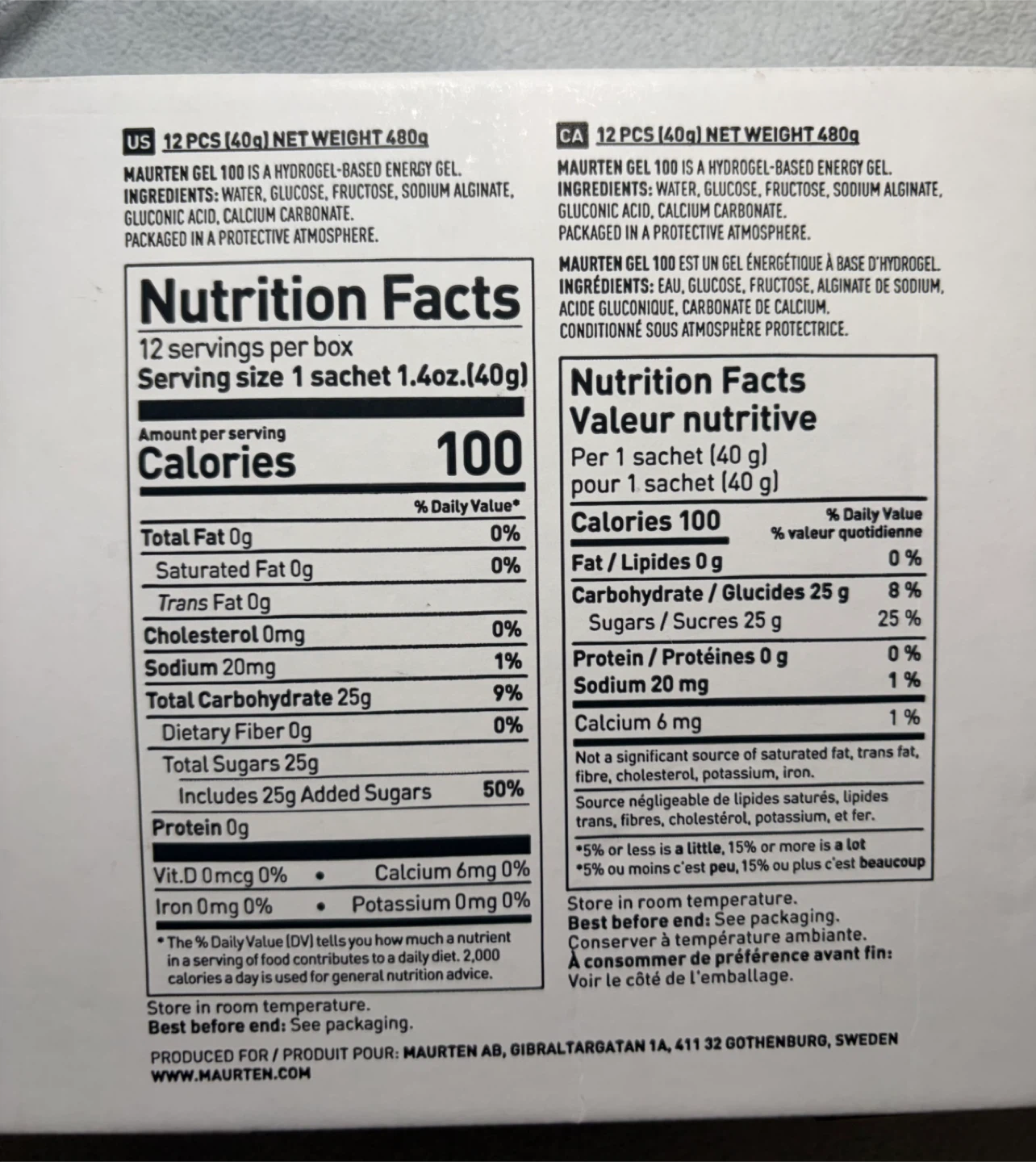 Sealed Maurten Gel 100 12 gel servings expiration 4/2/2027 - photo 3