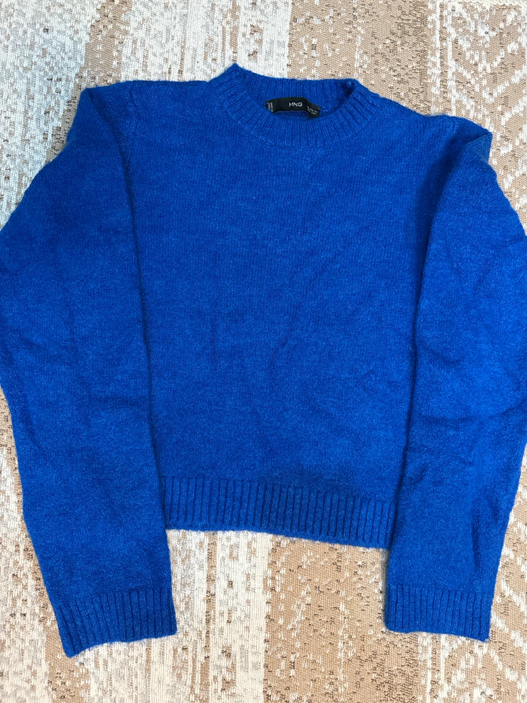 Mango Blue Knit Sweater