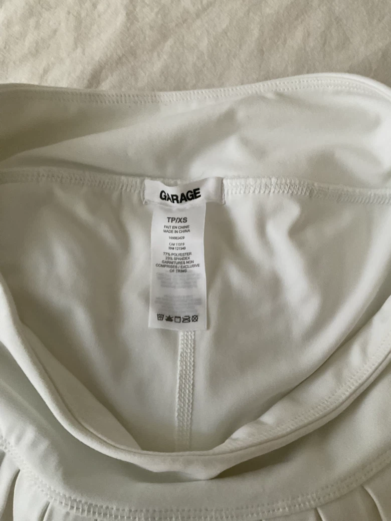 Garage White Pleated Tennis Skirt - photo 3
